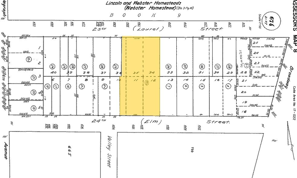 465 25th St, Oakland, CA à vendre - Plan cadastral - Image 3 de 3