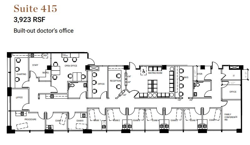 4060 4th Ave, San Diego, CA à louer Plan d’étage- Image 1 de 1