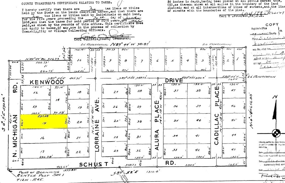 4500 N Michigan Ave, Saginaw, MI à vendre - Plan cadastral - Image 2 de 2