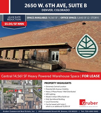 Plus de détails pour 2650-2680 W 6th Ave, Denver, CO - Industriel à louer