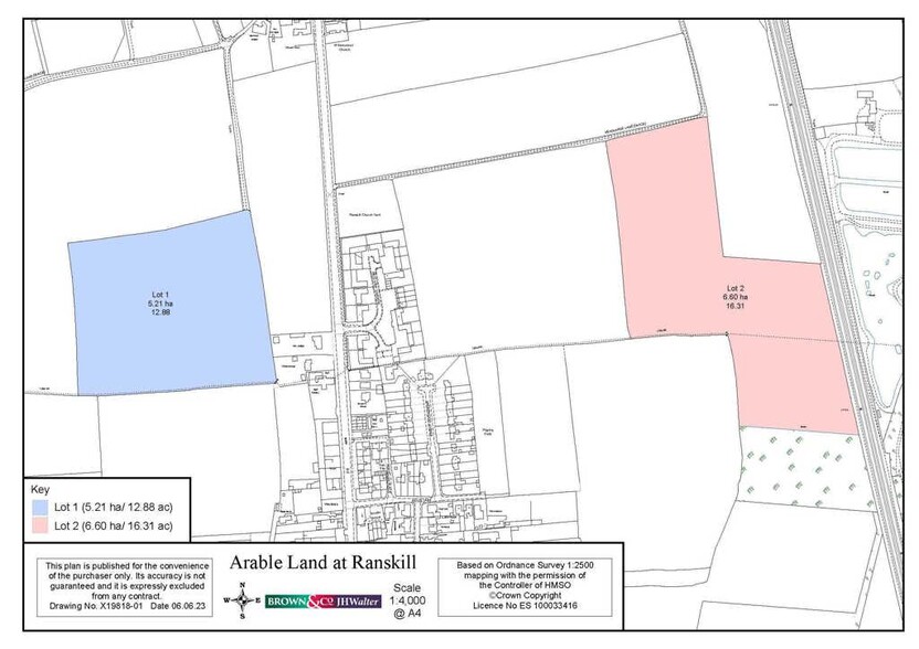 Back Ln, Retford for sale - Site Plan - Image 2 of 2