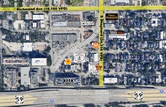 3814-3822 S Shepherd Dr, Houston, TX for lease Map- Image 2 of 4