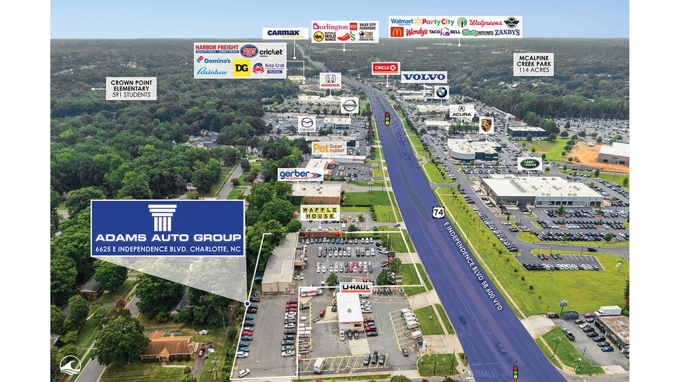 6625 E Independence Blvd, Charlotte, NC for sale - Building Photo - Image 2 of 5