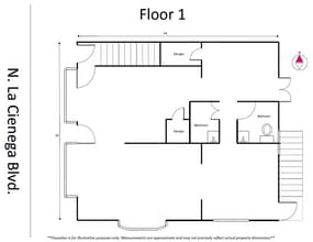 818 N La Cienega Blvd, Los Angeles, CA for lease Floor Plan- Image 1 of 1