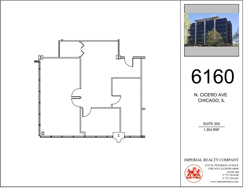 6160 N Cicero Ave, Chicago, IL à louer Plan d  tage- Image 1 de 5