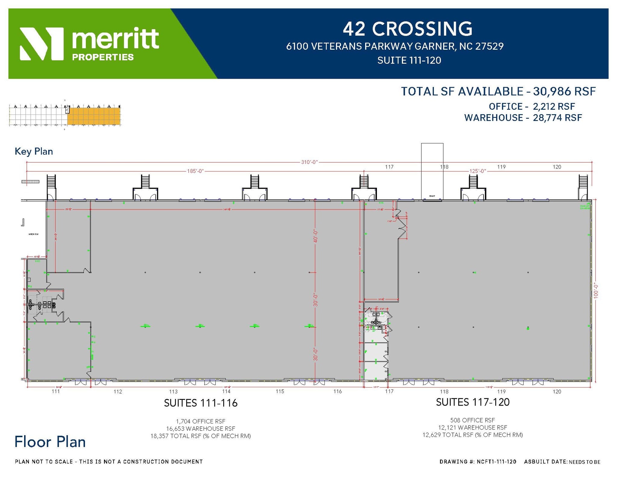 6100 NC Highway 42 W, Garner, NC à louer Plan d’étage- Image 1 de 3
