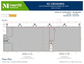 6100 NC Highway 42 W, Garner, NC à louer Plan d’étage- Image 1 de 3
