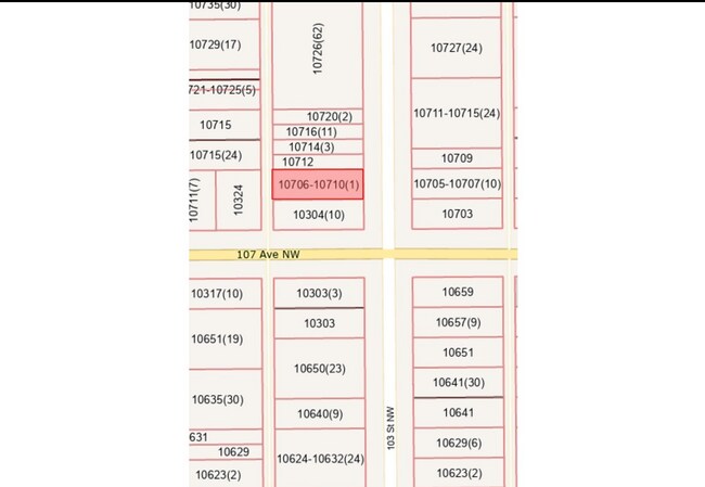Plus de détails pour 10710 103 St NW, Edmonton, AB - Terrain à louer