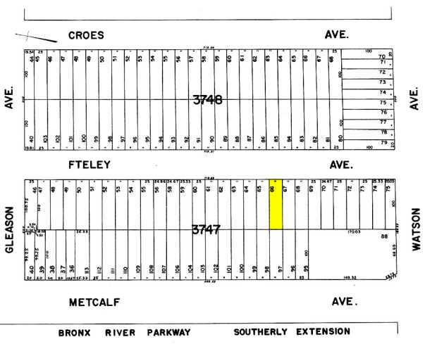 1123 Fteley Ave, Bronx, NY à vendre - Plan cadastral - Image 2 de 2