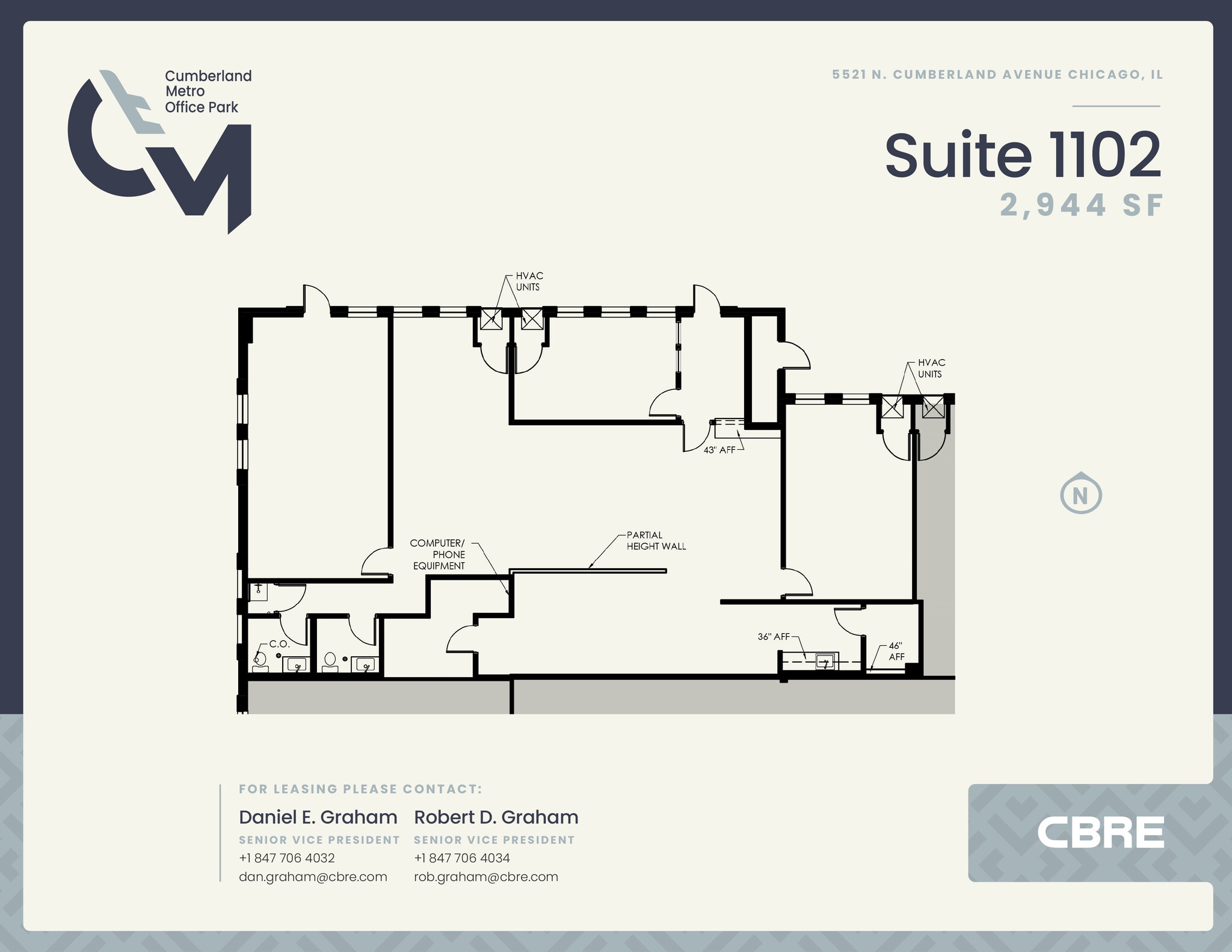 5521 N Cumberland Ave, Chicago, IL for lease Floor Plan- Image 1 of 2