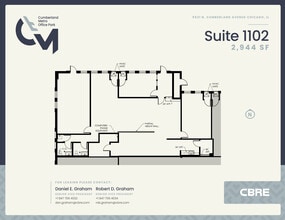5521 N Cumberland Ave, Chicago, IL for lease Floor Plan- Image 1 of 2