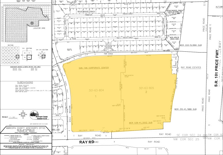 3100 W Ray Rd, Chandler, AZ à louer Plan cadastral- Image 1 de 2