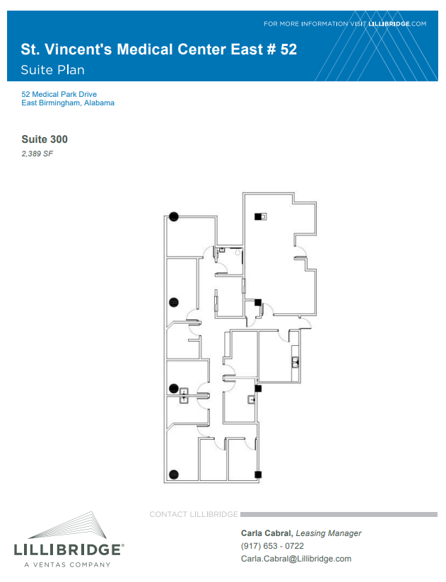 46-52 Medical Park Dr E, Birmingham, AL à louer Plan d  tage- Image 1 de 2