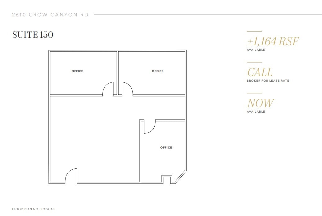 2610 Crow Canyon Rd, San Ramon, CA à louer Plan d’étage- Image 1 de 1