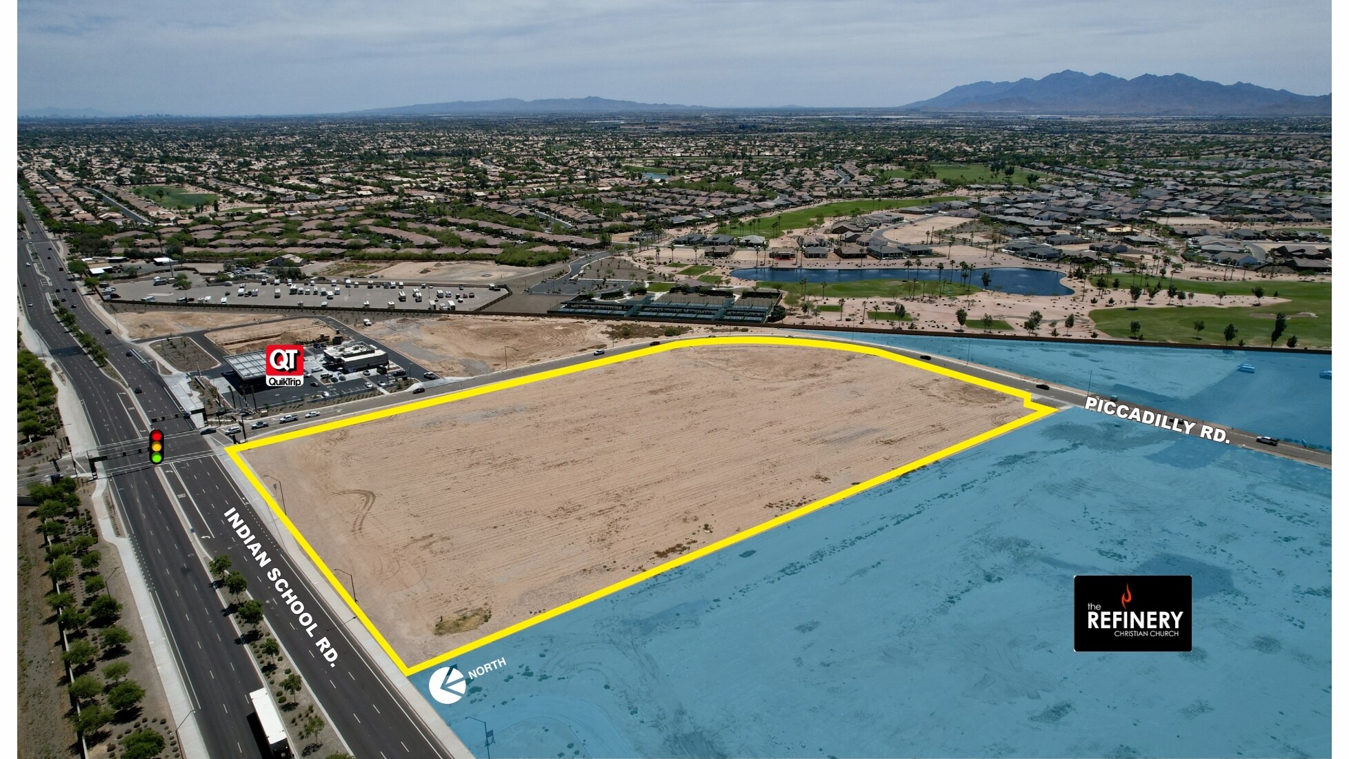 SEC W Indian School Rd & Loop 303, Goodyear, AZ for sale Aerial- Image 1 of 9