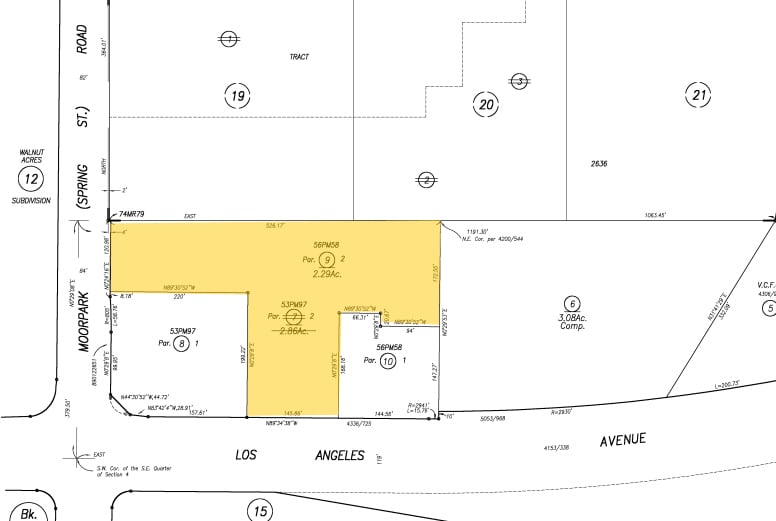 525 New Los Angeles Ave, Moorpark, CA for sale - Plat Map - Image 3 of 5