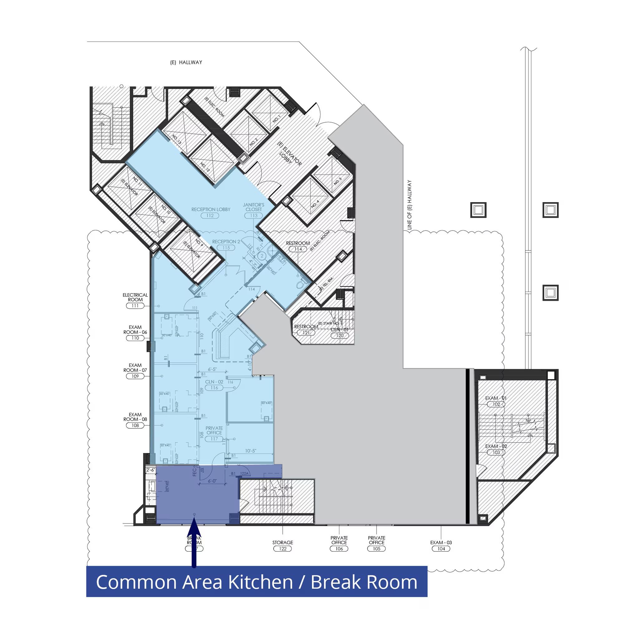 1100 Wilshire Blvd, Los Angeles, CA à louer Plan d’étage- Image 1 de 1
