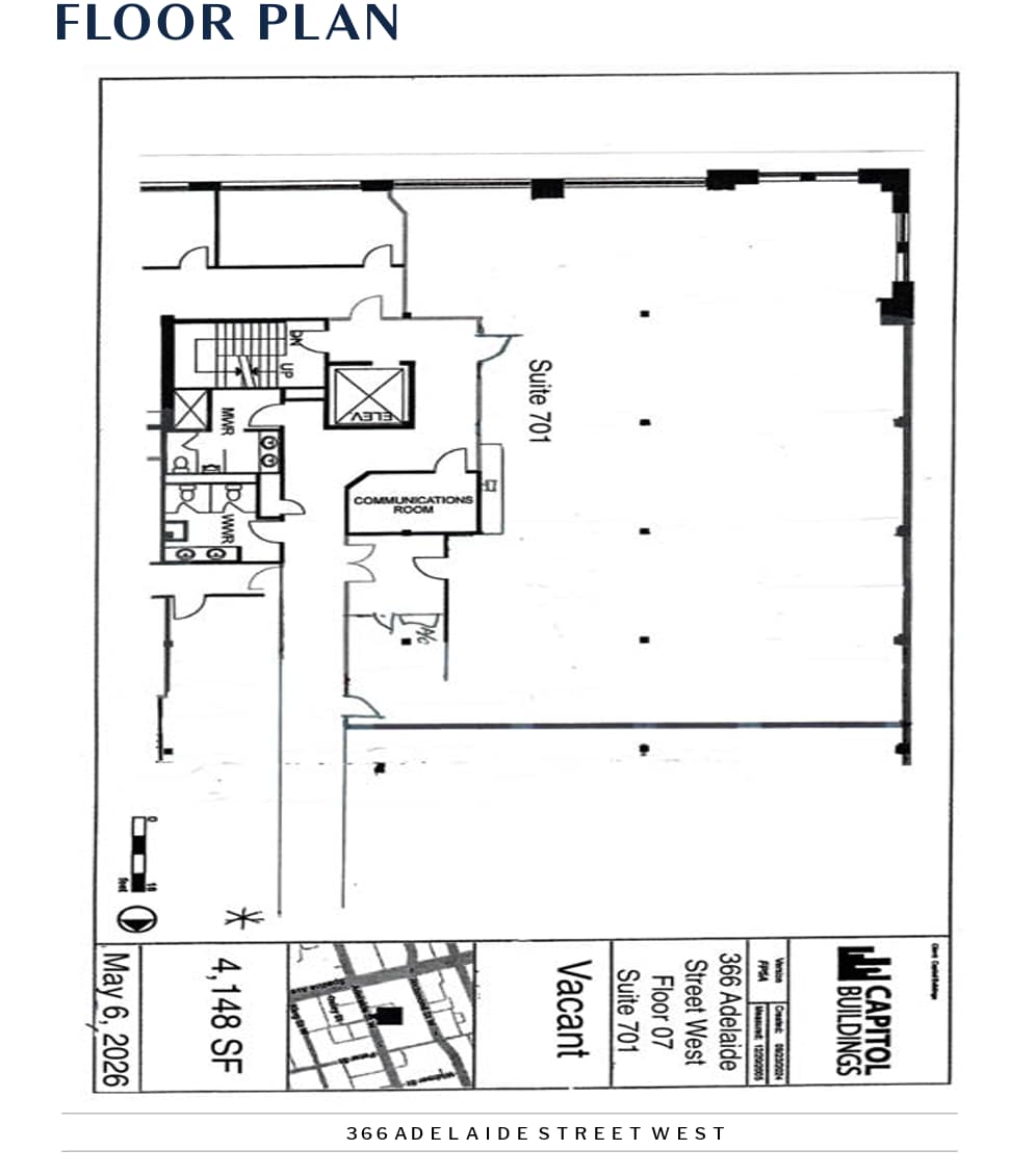 366 Adelaide St W, Toronto, ON for lease Floor Plan- Image 1 of 1