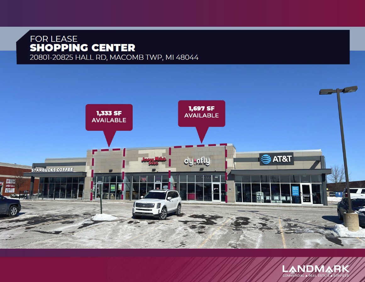 20801-20825 Hall Rd, Macomb, MI for lease Building Photo- Image 1 of 3