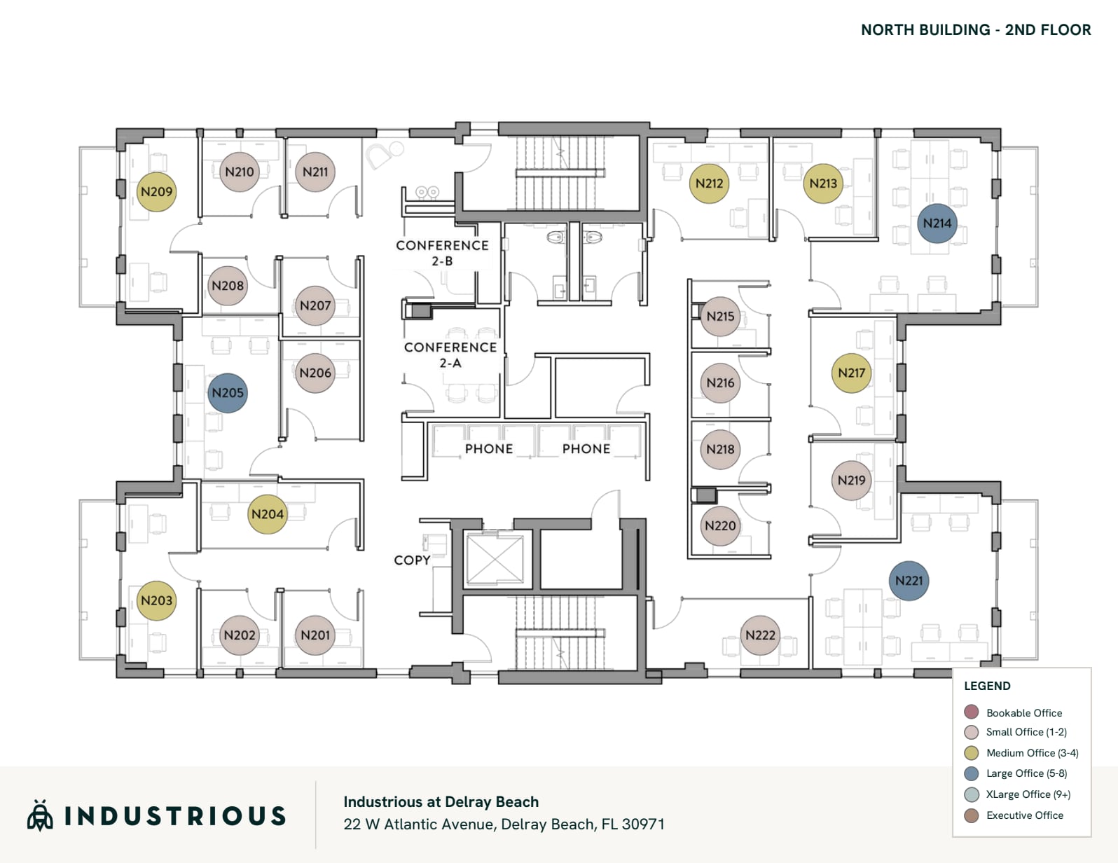 22 W Atlantic Ave, Delray Beach, FL à louer Plan d’étage- Image 1 de 5