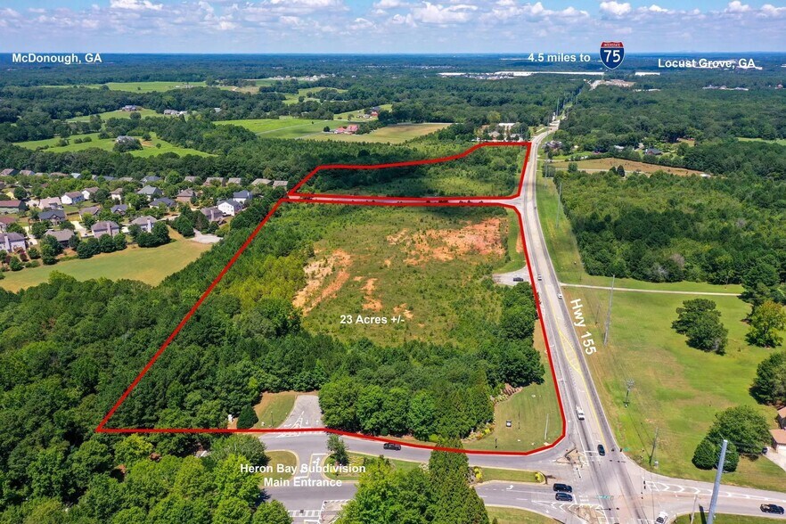 Highway 155 at Mcintosh Drive, Locust Grove, GA à vendre - Aérien - Image 3 de 5