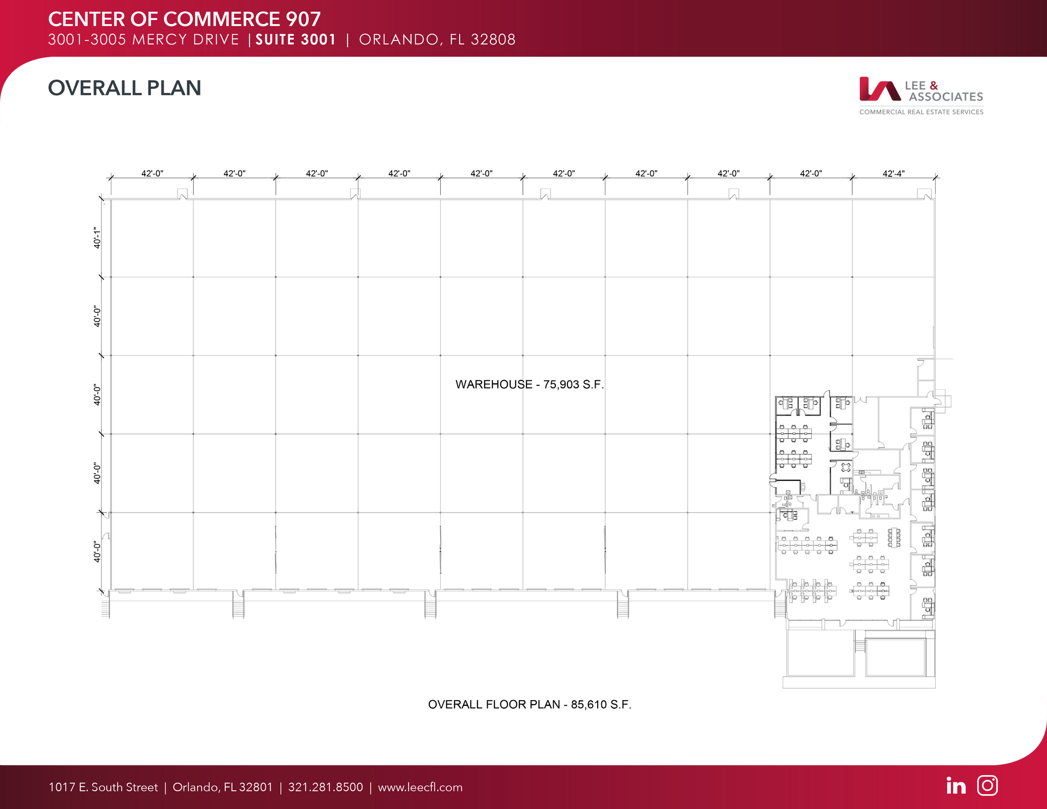 3001-3005 Mercy Dr, Orlando, FL for lease Floor Plan- Image 1 of 1