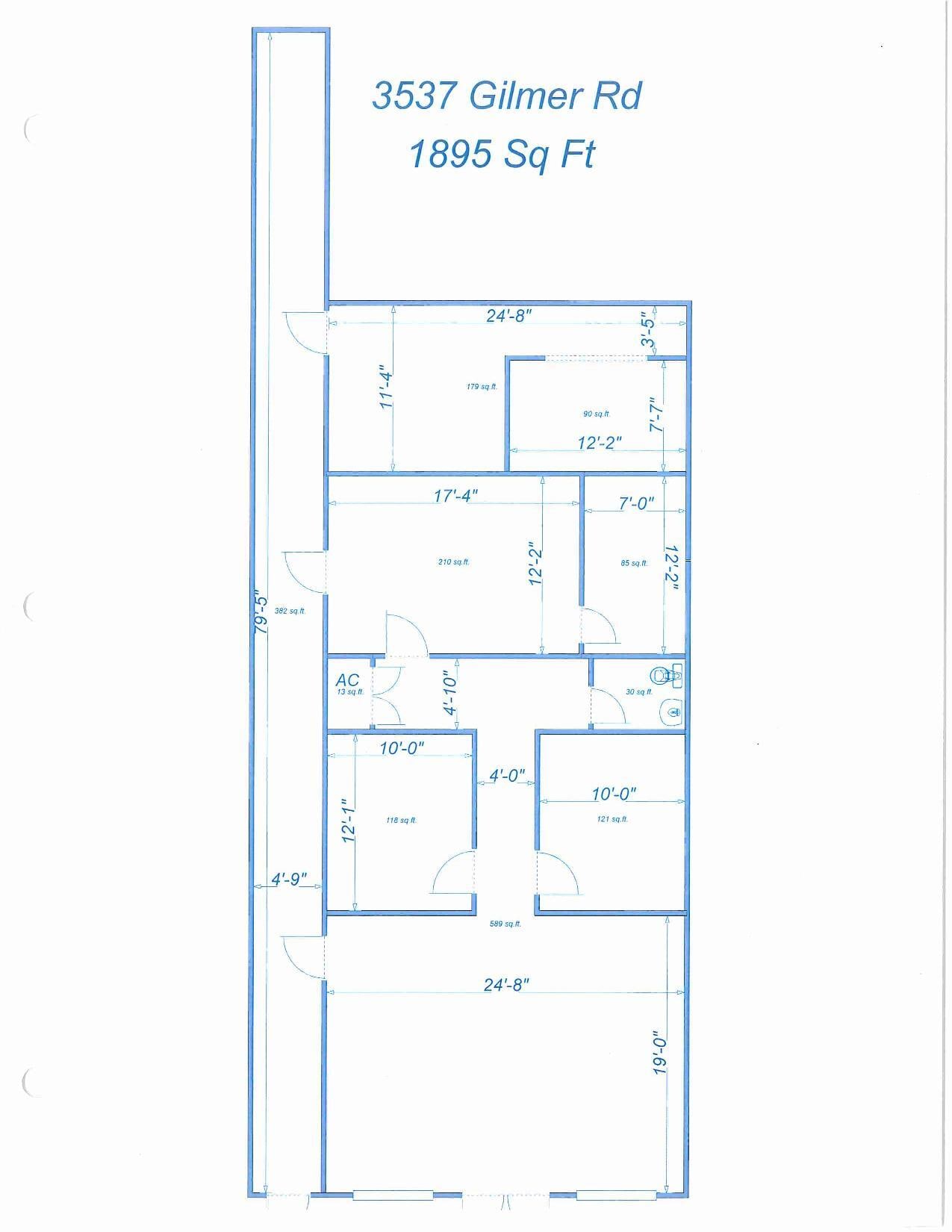3537 Gilmer Rd, Longview, TX for lease Floor Plan- Image 1 of 1