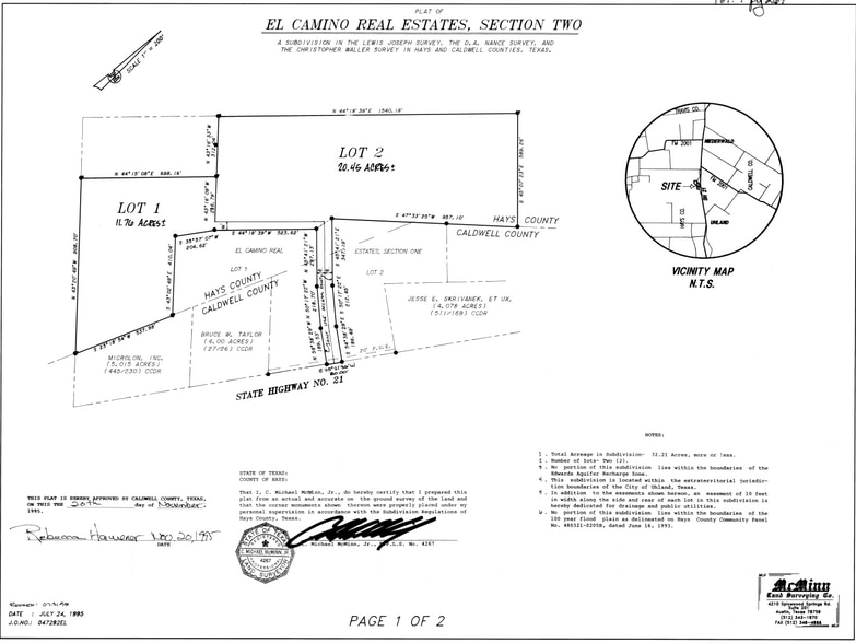 11331 Camino Real, Kyle, TX à vendre - Plan cadastral - Image 3 de 3