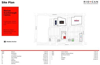 1980 Eglinton Ave E, Toronto, ON for lease Site Plan- Image 1 of 1