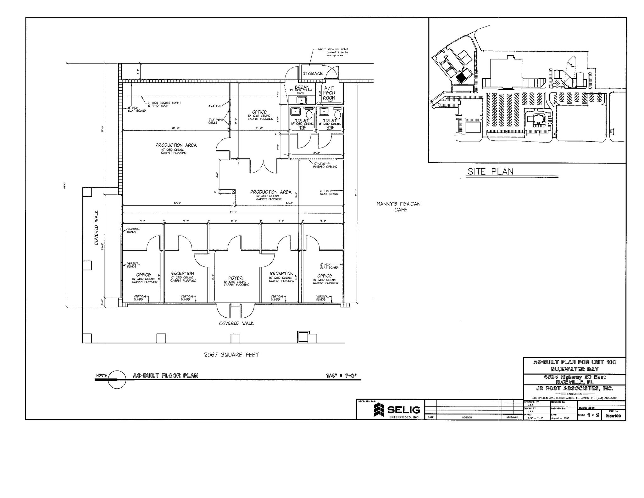 4506-4546 E Highway 20, Niceville, FL à louer Plan d’étage- Image 1 de 1