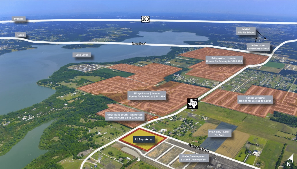 10880 County Road 739, Princeton, TX for sale Aerial- Image 1 of 4