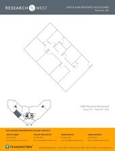 2400 Research Blvd, Rockville, MD à louer Plan d’étage- Image 1 de 1