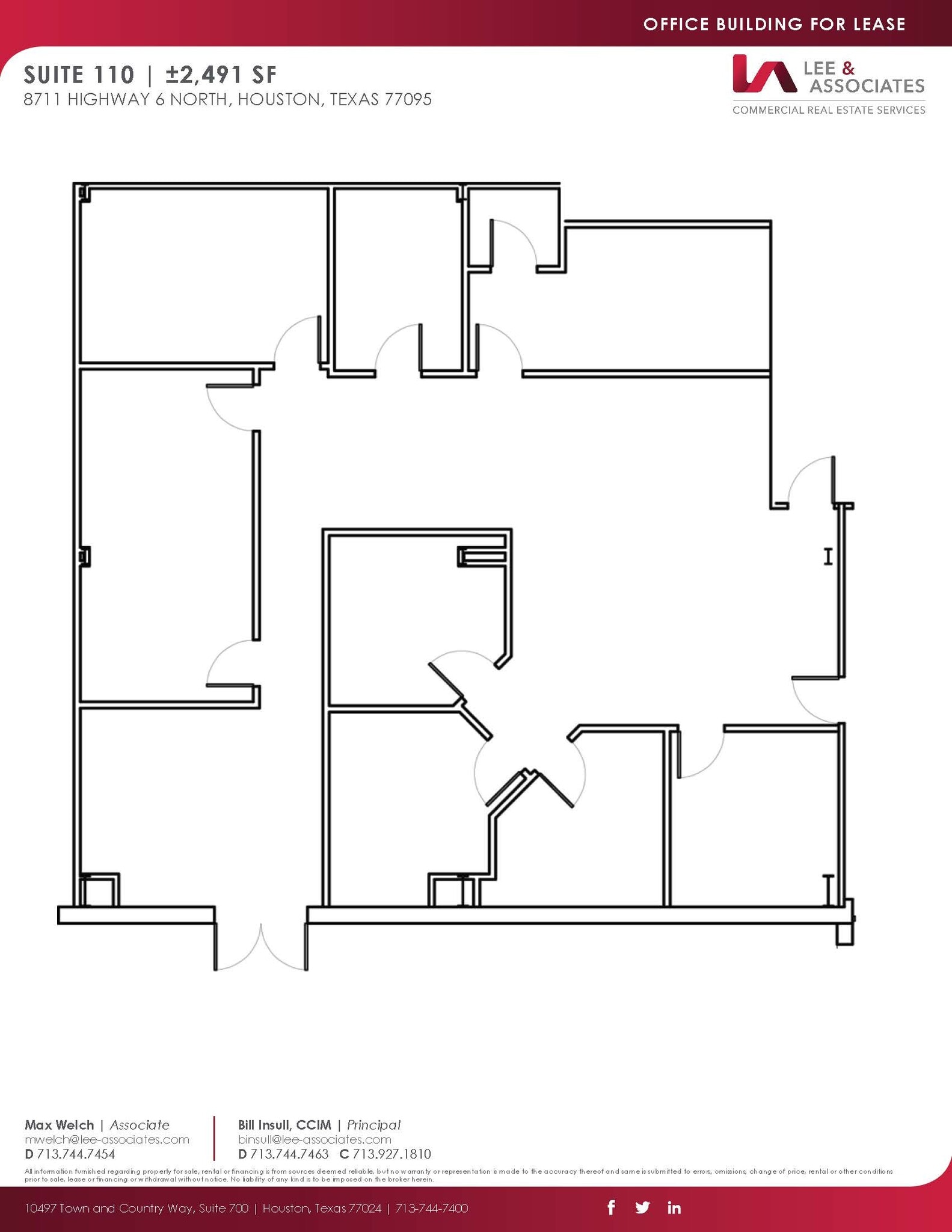 8711 Highway 6 N, Houston, TX à louer Plan d’étage- Image 1 de 1