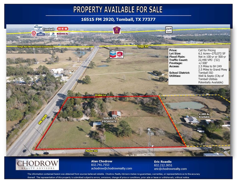 16515 FM 2920, Tomball, TX for sale - Building Photo - Image 1 of 8