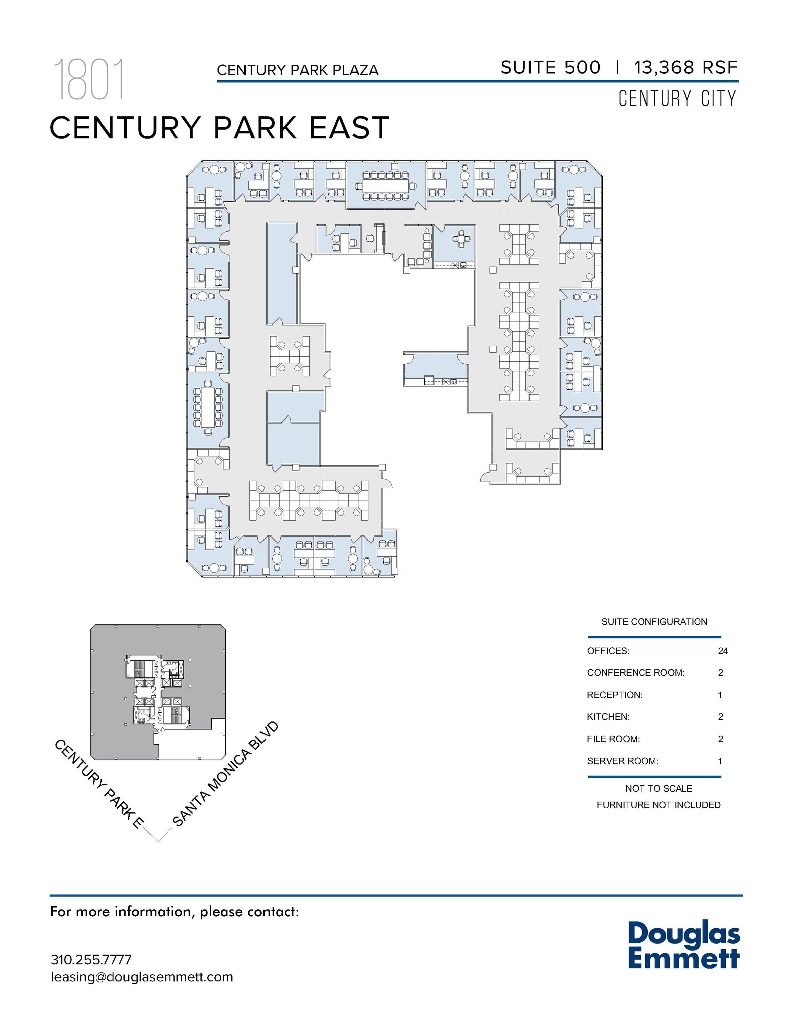 1801 Century Park E, Los Angeles, CA for lease Floor Plan- Image 1 of 1