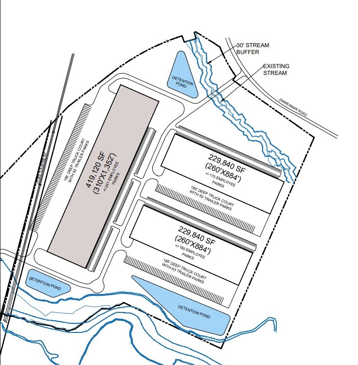 720 Zimmerman Rd, Spartanburg, SC à louer Plan de site- Image 1 de 1