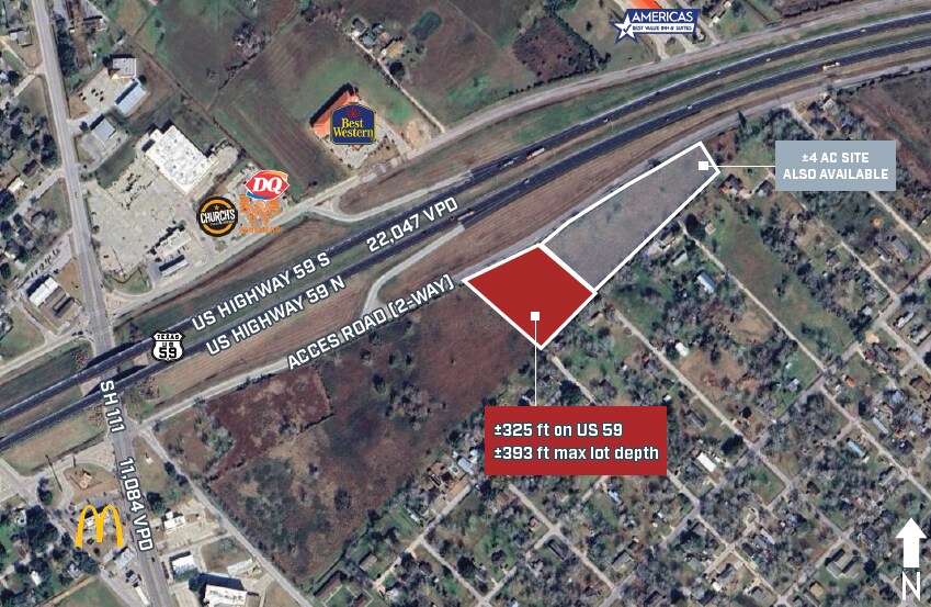 US HWY 59 NEAR SH 111 (N WELLS ST), Edna, TX for sale - Building Photo - Image 2 of 3