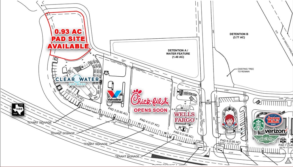1 Heritage Cir, Magnolia, TX for lease - Site Plan - Image 3 of 6