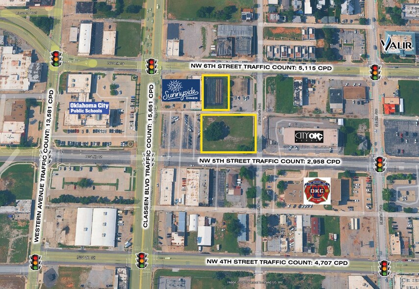 NW 6th St & N Classen Blvd, Oklahoma City, OK à vendre - Aérien - Image 1 de 5