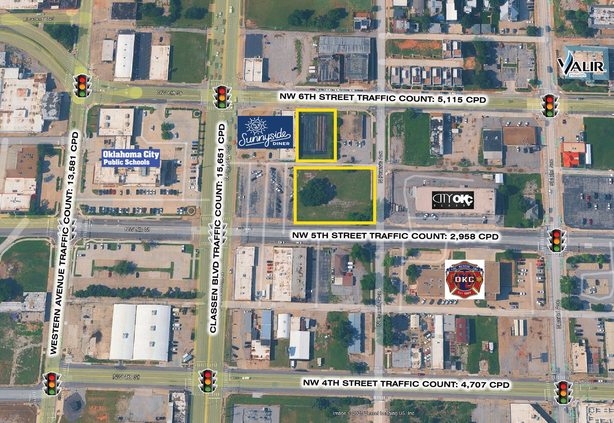 NW 6th St & N Classen Blvd, Oklahoma City, OK à vendre Aérien- Image 1 de 6
