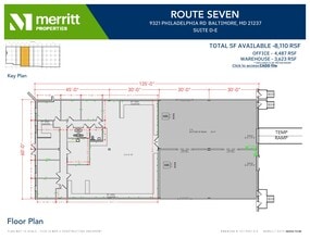 9321 Philadelphia Rd, Rosedale, MD à louer Plan d’étage- Image 1 de 1