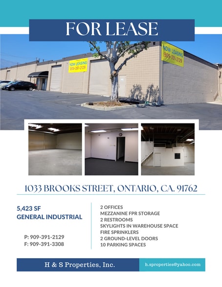 1033 Brooks St, Ontario, CA for lease - Building Photo - Image 3 of 7