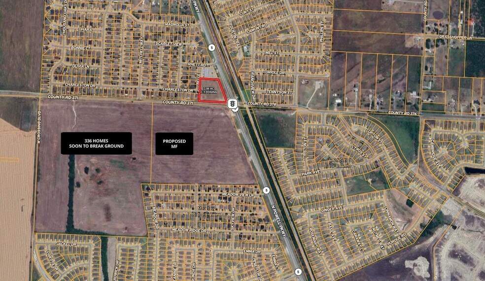 NWC State Highway 5 & CR 371, Anna, TX for sale - Aerial - Image 2 of 8