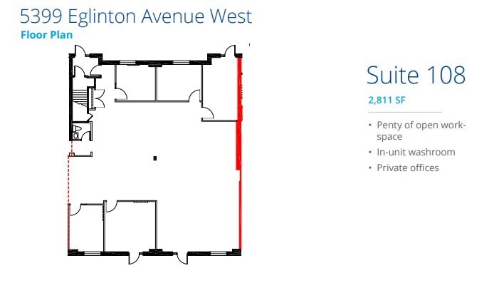 5397 Eglinton Ave W, Toronto, ON for lease Floor Plan- Image 1 of 1