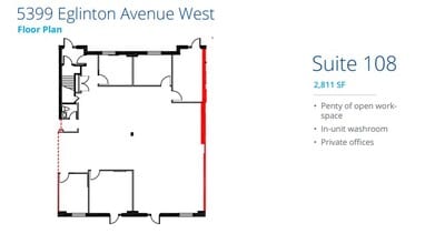 5397 Eglinton Ave W, Toronto, ON for lease Floor Plan- Image 1 of 1