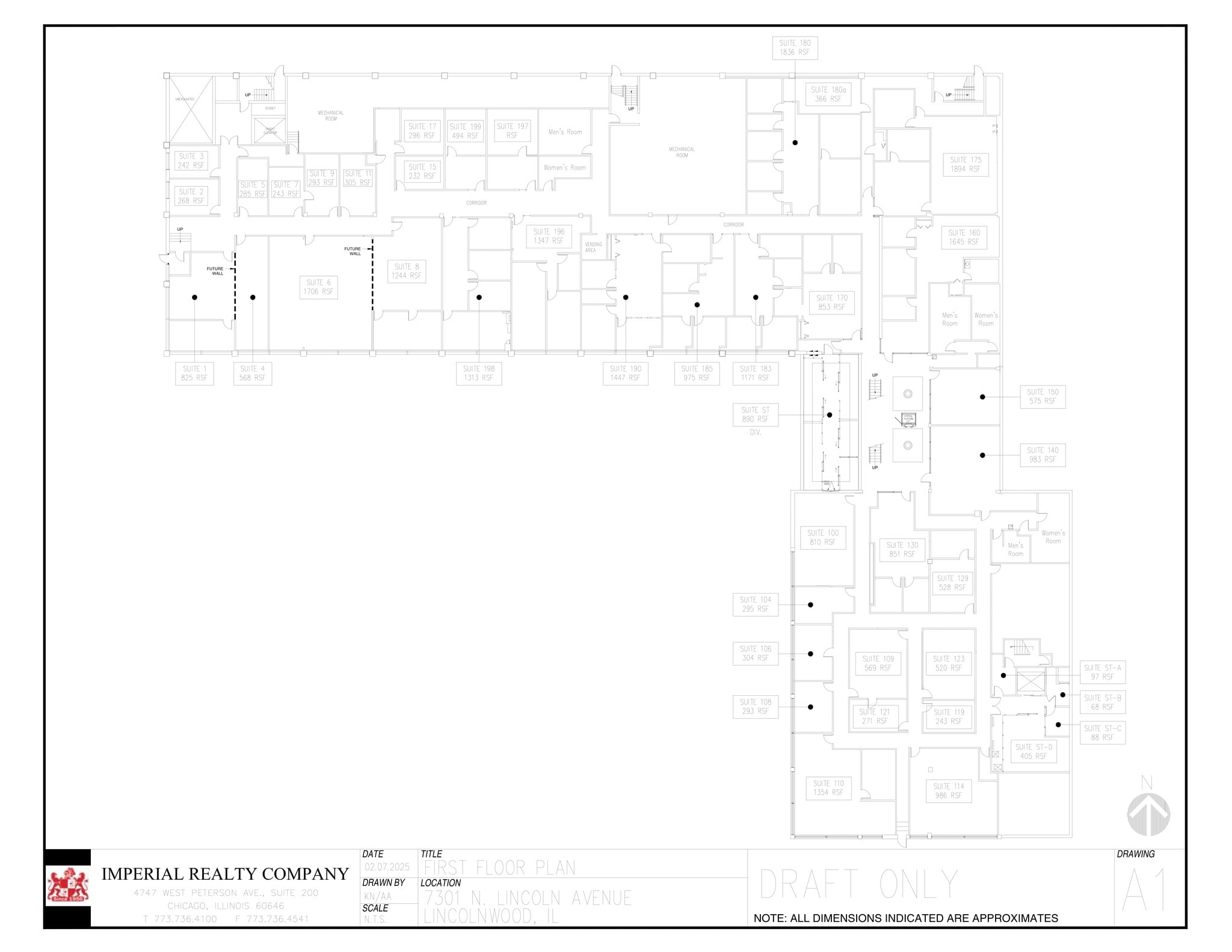 7301-7337 N Lincoln Ave, Lincolnwood, IL for lease Site Plan- Image 1 of 3