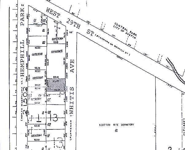 2802 Whitis Ave, Austin, TX à vendre Plan cadastral- Image 1 de 12