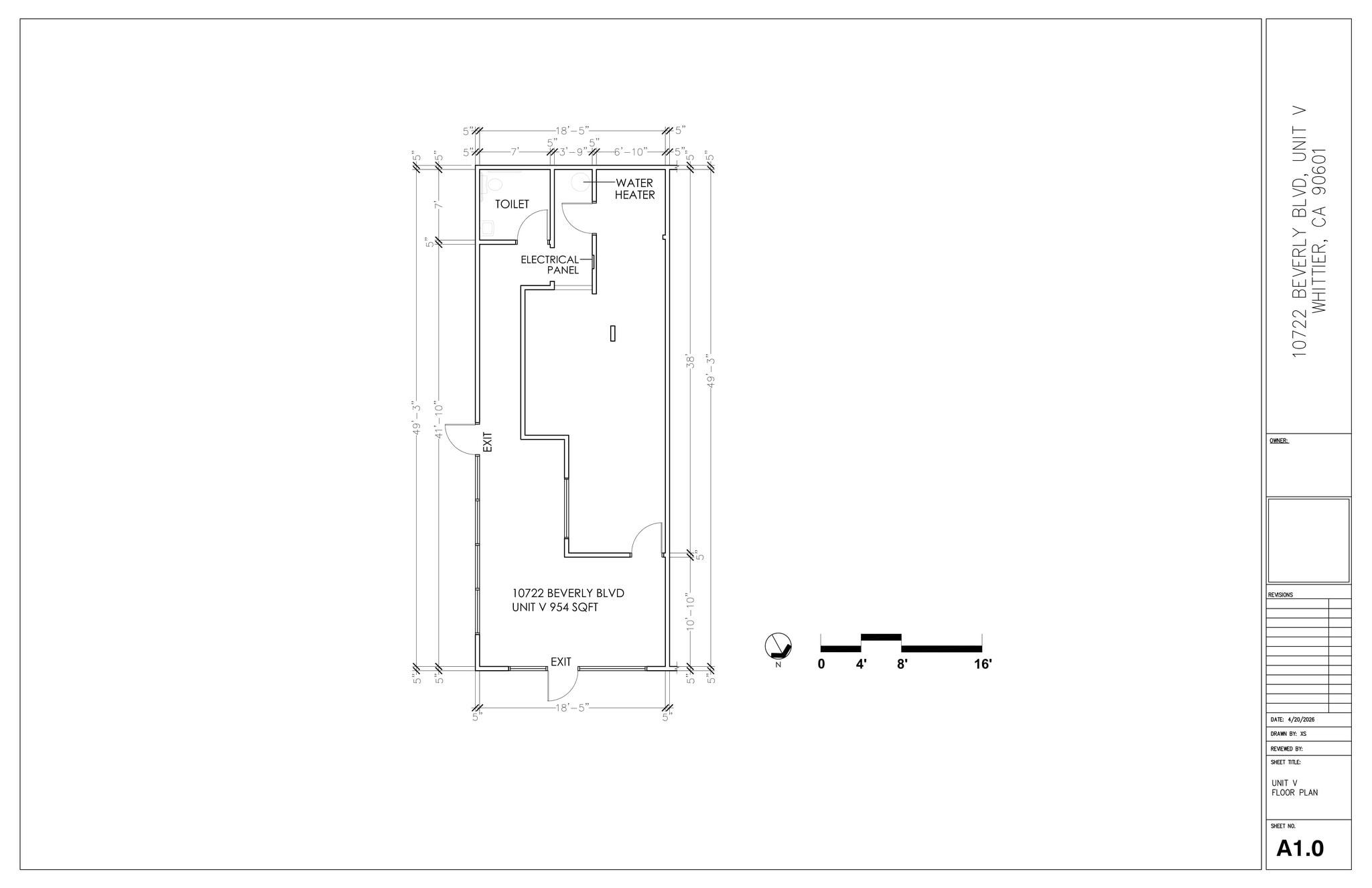 10722 Beverly Blvd, Whittier, CA for lease Site Plan- Image 1 of 1