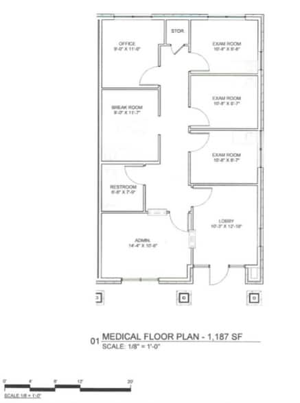 2120 Prairie Dr, Prosper, TX for lease - Floor Plan - Image 3 of 8