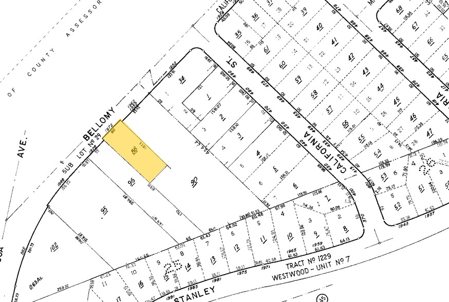 1972 Bellomy St, Santa Clara, CA à vendre - Plan cadastral - Image 3 de 3